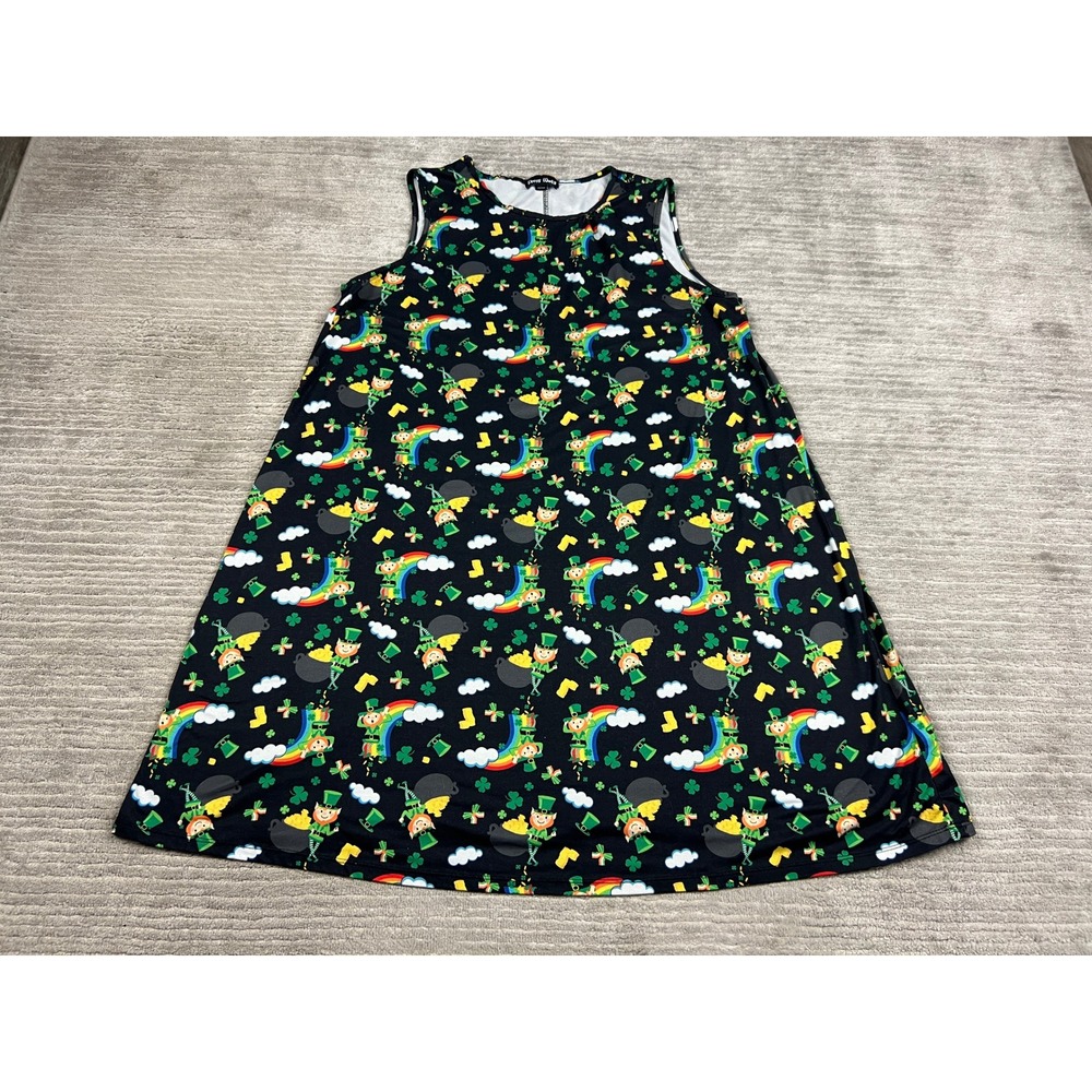 Dress Works‎ Dress Womens XL Black St Patricks Day Leprechaun Novelty 0539W14